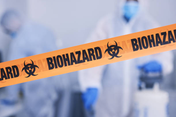 Professional Biohazard Cleanup technician working in Danbury, TX